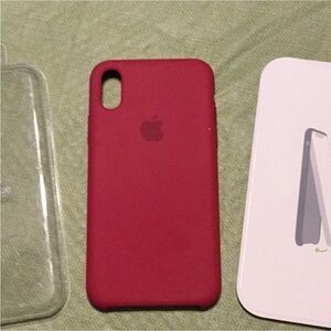 Apple iPhone X Silicone Case “Flash” Red NWT Original Packaging